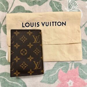 Louis Vuitton Brown Leather Card Holder